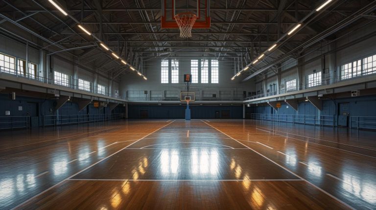 Metal Building Basketball Court & Indoor Gymnasium Construction