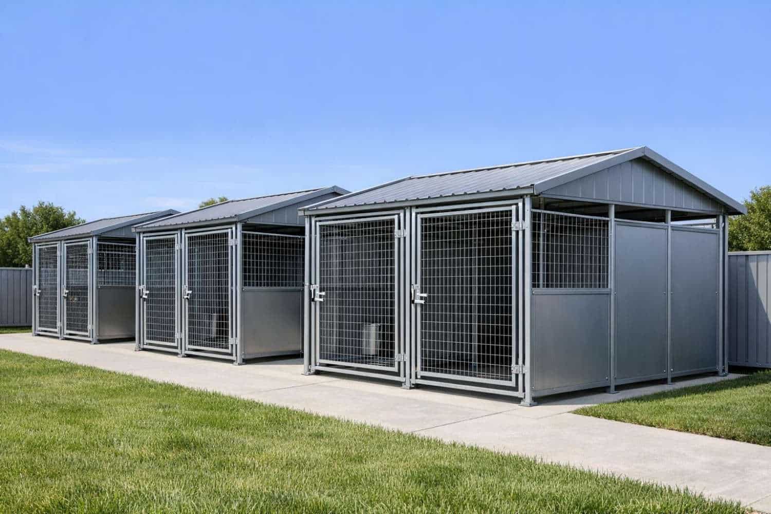 metal dog kennel kits